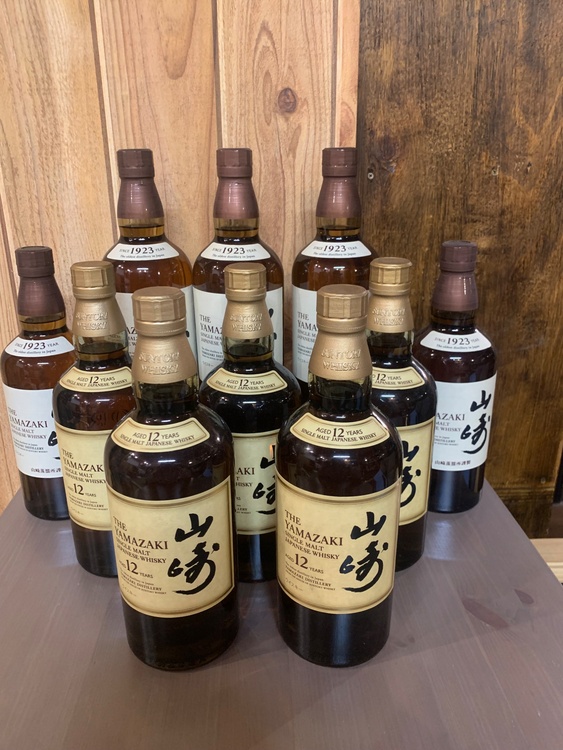 山崎NV 5本 山崎12年5本（お酒）の商品画像 - 査定依頼日：2026年4月20日 - 最高査定価格：13,500円