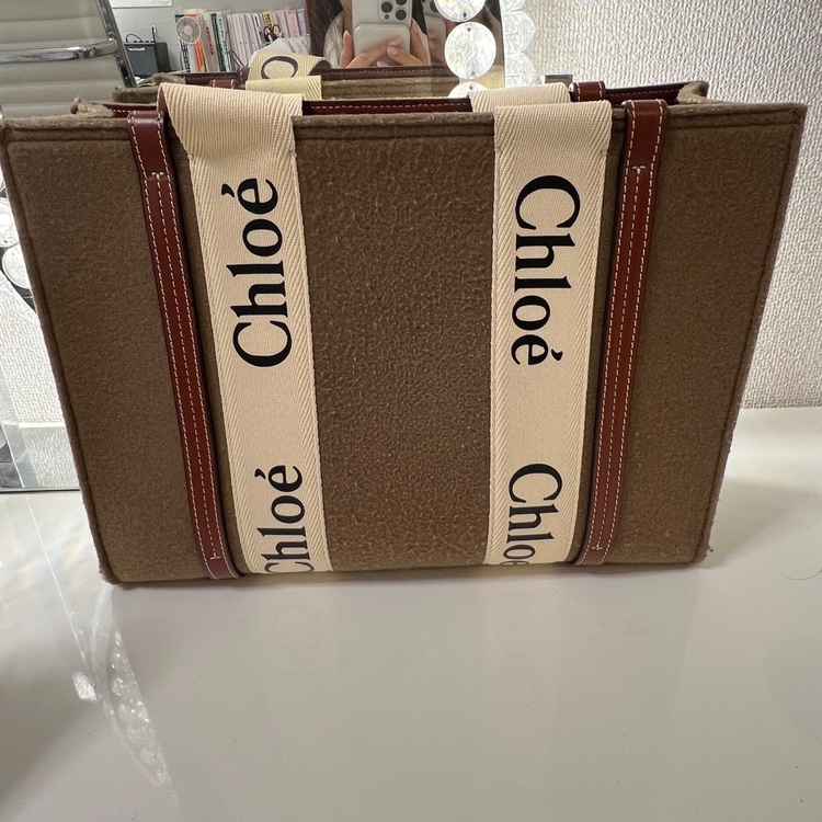 Chloe ウッディ リサイクルフェルト＆シャイニーカーフスキン（ブランドバッグ）の商品画像 - 査定依頼日：2025年6月4日 - 最高査定価格：55,000円