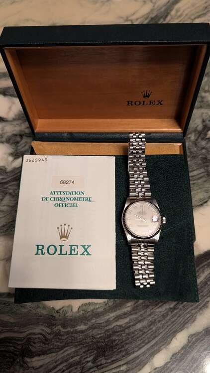 ロレックス パーペチュアルデイト 68274NA（高級時計）の商品画像 - 査定依頼日：2025年3月17日 - 最高査定価格：550,000円