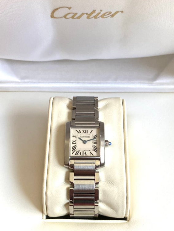 タンク フランセーズ SM（高級時計）の商品画像 - 査定依頼日：2026年3月29日 - 最高査定価格：360,000円