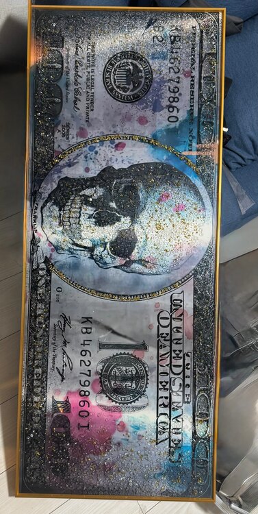 ドル札風 絵（美術品・骨董品）の商品画像 - 査定依頼日：2025年5月28日 - 最高査定価格：2,000円