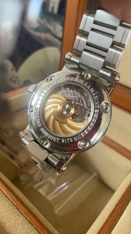 ブレゲ マリーン （高級時計）の商品画像 - 査定依頼日：2025年1月23日 - 最高査定価格：1,600,000円