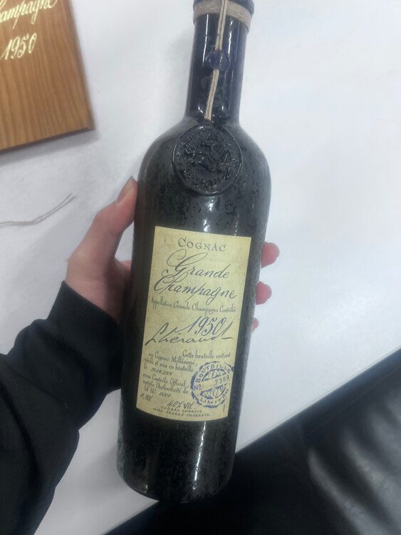 レロー　グランドシャンパーニュ コニャック 1950年（お酒）の商品画像 - 査定依頼日：2025年4月15日 - 最高査定価格：90,000円