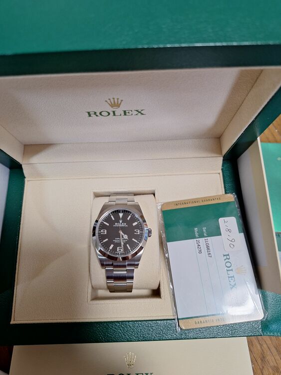 ロレックス エクスプローラー （高級時計）の商品画像 - 査定依頼日：2025年8月25日 - 最高査定価格：1,100,000円