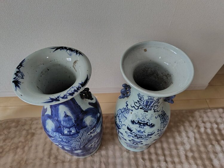 耳付き飾り壺（美術品・骨董品）の商品画像 - 査定依頼日：2026年1月27日 - 最高査定価格：3,000円