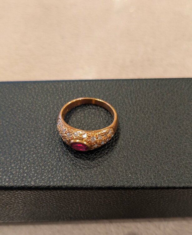 ゴールド　ルビー　ダイヤ　指輪（金・貴金属）の商品画像 - 査定依頼日：2026年2月26日 - 最高査定価格：300,000円
