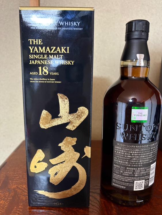山崎18年（お酒）の商品画像 - 査定依頼日：2026年8月10日 - 最高査定価格：91,000円