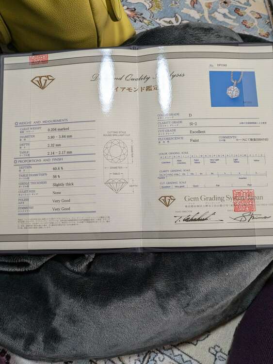 0.2カラットのネックレス（金・貴金属）の商品画像 - 査定依頼日：2025年4月24日 - 最高査定価格：60,000円
