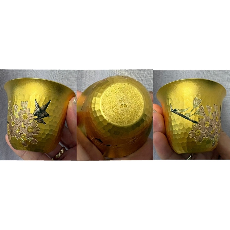 奥山峰石ぐい呑み桜　純金141g（美術品・骨董品）の商品画像 - 査定依頼日：2026年9月22日 - 最高査定価格：2,250,000円