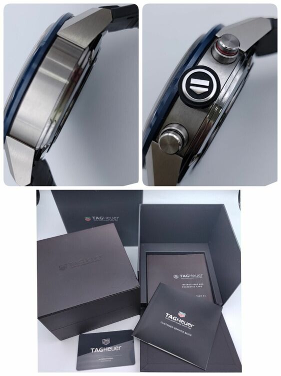 キャリバーホイヤー01  ブルー レッド スケルトン（高級時計）の商品画像 - 査定依頼日：2025年9月5日 - 最高査定価格：350,000円