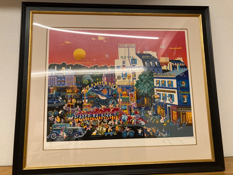 ヒロヤマガタ　シルクスクリーン　サーカスインザスクエア（美術品・骨董品）の商品画像 - 査定依頼日：2025年11月19日 - 最高査定価格：10,000円