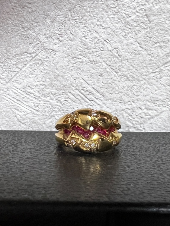 ルビー、ダイヤモンド、18金リング（宝石）の商品画像 - 査定依頼日：2026年8月29日 - 最高査定価格：250,000円