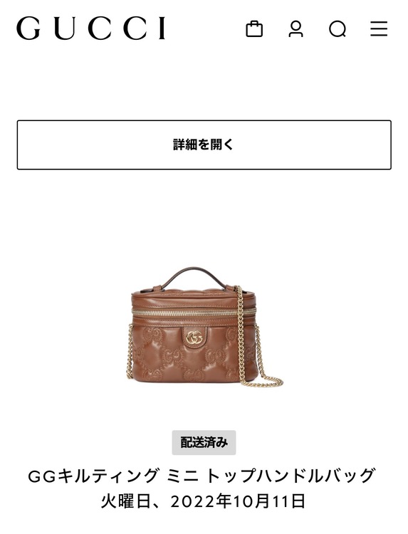 GGキルティング ミニ トップハンドルバッグ（ブランドバッグ）の商品画像 - 査定依頼日：2026年2月24日 - 最高査定価格：95,000円