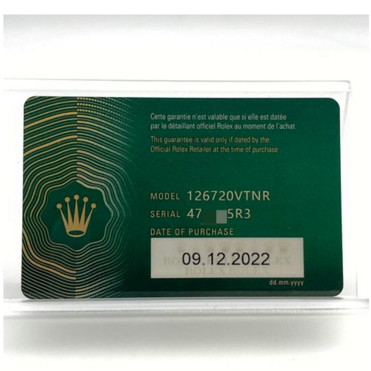 126720VTNR オイスター　2022（高級時計）の商品画像 - 査定依頼日：2025年12月1日 - 最高査定価格：2,450,000円