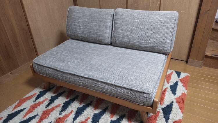 ALBERO　カバーリングソファ 2シーター チークカラー（家具・寝具）の商品画像 - 査定依頼日：2025年4月21日 - 最高査定価格：6,000円