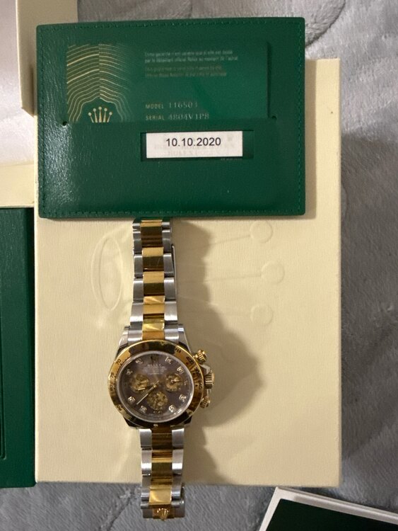ロレックス デイトナ 116503n（高級時計）の商品画像 - 査定依頼日：2025年1月27日 - 最高査定価格：3,900,000円