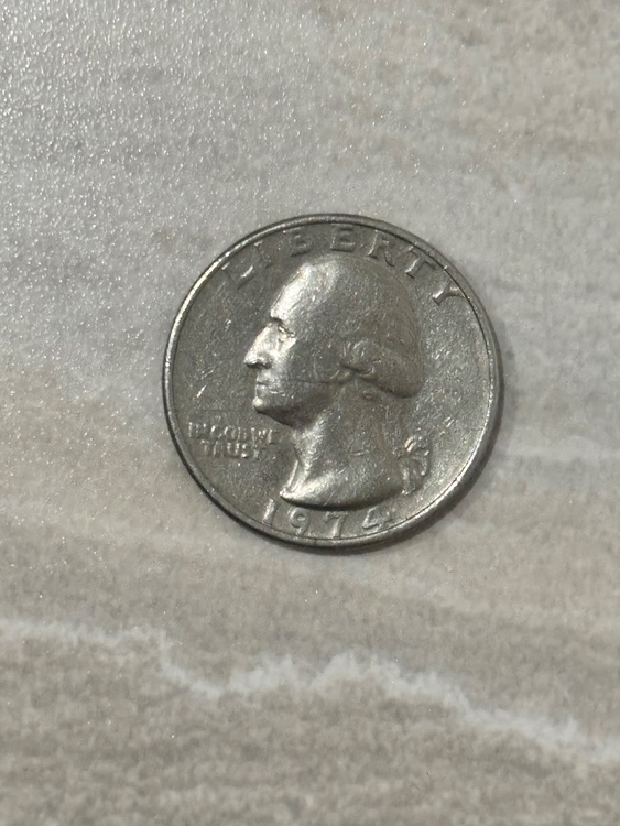 アメリカ貨幣25セント1974（チケット・金券）の商品画像 - 査定依頼日：2026年5月3日 - 最高査定価格：100円