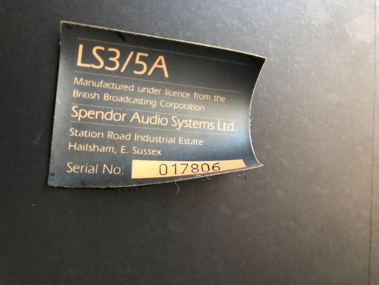 spendor LS3-5A（オーディオ・スピーカー）の商品画像 - 査定依頼日：2026年10月5日 - 最高査定価格：70,000円
