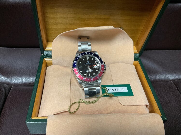 ロレックス GMTマスター 1670（高級時計）の商品画像 - 査定依頼日：2025年1月19日 - 最高査定価格：1,520,000円
