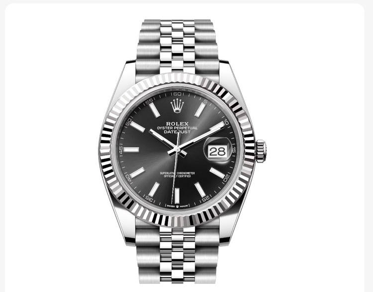 ロレックスデイトジャスト41・126334ブラック（高級時計）の商品画像 - 査定依頼日：2026年4月13日 - 最高査定価格：2,460,000円