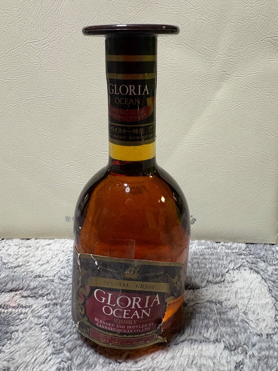 グロリアオーシャンウィスキー（お酒）の商品画像 - 査定依頼日：2026年3月9日 - 最高査定価格：1,000円
