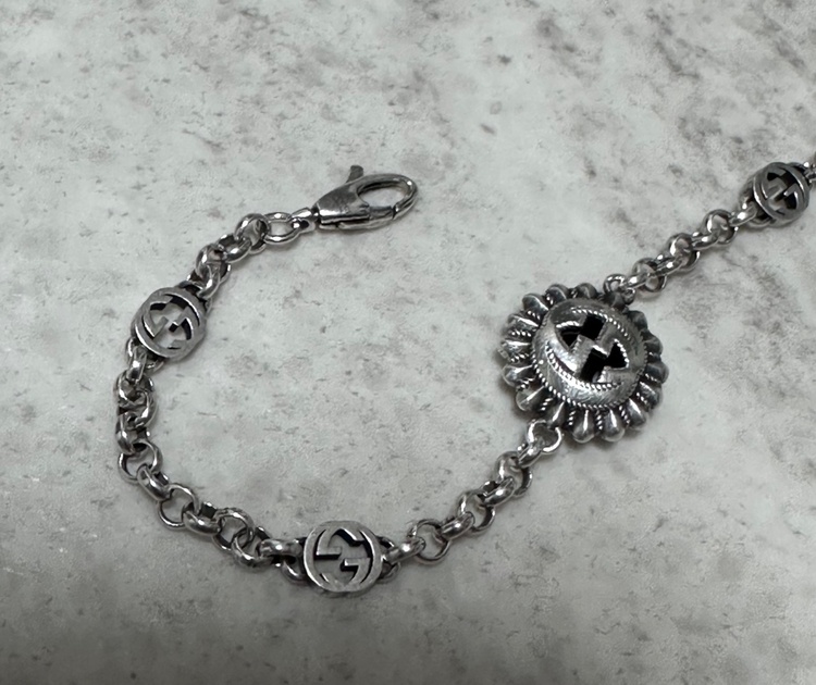 グッチ GUCCI インターロッキングG チェーン ブレスレット SV925 シルバー 731193（古着・ファッション）の商品画像 - 査定依頼日：2026年8月29日 - 最高査定価格：14,000円