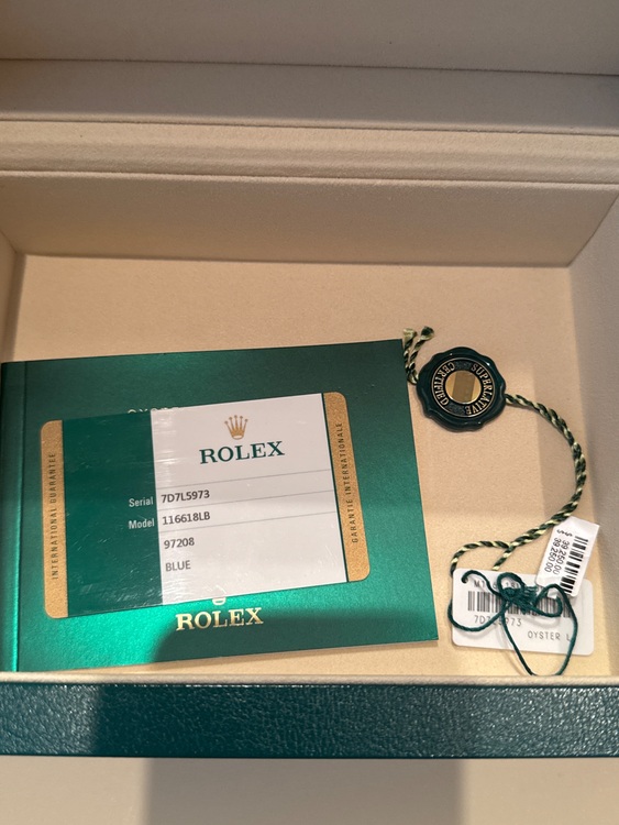 ロレックス サブマリーナー 116618LB（高級時計）の商品画像 - 査定依頼日：2025年7月10日 - 最高査定価格：4,800,000円