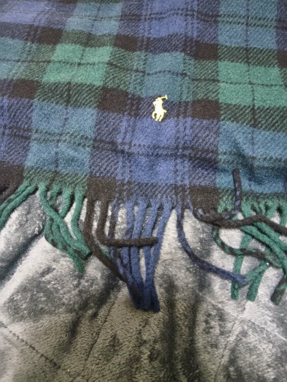 ラルフローレンひざ掛け（古着・ファッション）の商品画像 - 査定依頼日：2026年1月23日 - 最高査定価格：600円