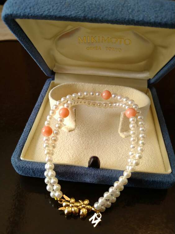ミキモト　パール、サンゴ　ブレスレット（金・貴金属）の商品画像 - 査定依頼日：2025年3月28日 - 最高査定価格：85,000円