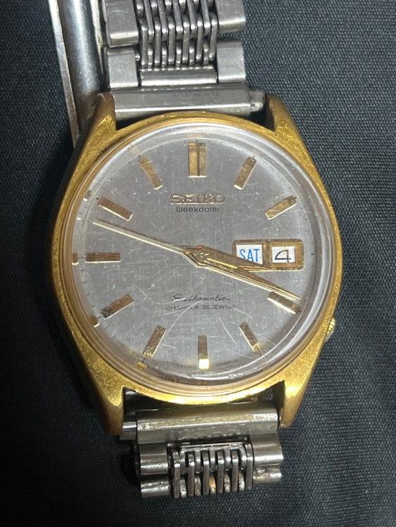 Seikomatic weekdaer 35石（高級時計）の商品画像 - 査定依頼日：2025年7月4日 - 最高査定価格：5,000円