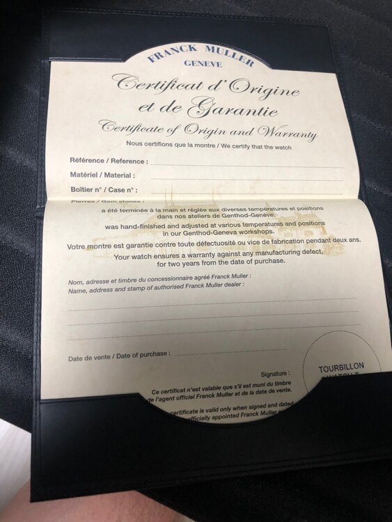 フランクミュラー（高級時計）の商品画像 - 査定依頼日：2025年5月16日 - 最高査定価格：480,000円