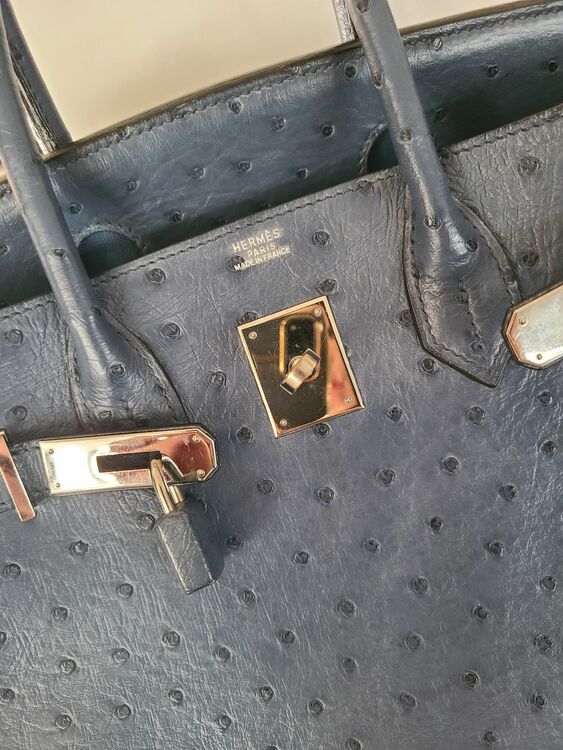 バーキン30 オーストリッチ ブルー系（ブランドバッグ）の商品画像 - 査定依頼日：2025年8月30日 - 最高査定価格：1,900,000円