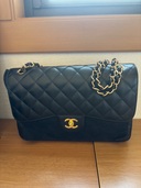 シャネル　デカマトラッセ Wフラップ ショルダーバッグ　黒　キャビアスキン　A5（ブランドバッグ）の商品画像 - 査定依頼日：2025年8月29日 - 最高査定価格：850,000円