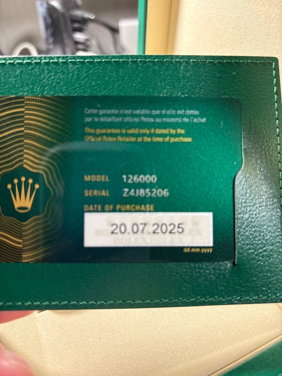 オイスターパーペチュアル36 グリーン（高級時計）の商品画像 - 査定依頼日：2025年12月24日 - 最高査定価格：1,380,000円