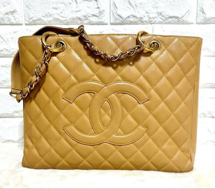 CHANEL GST マトラッセ キャビアスキン トート ベージュ（ブランドバッグ）の商品画像 - 査定依頼日：2026年8月11日 - 最高査定価格：730,000円