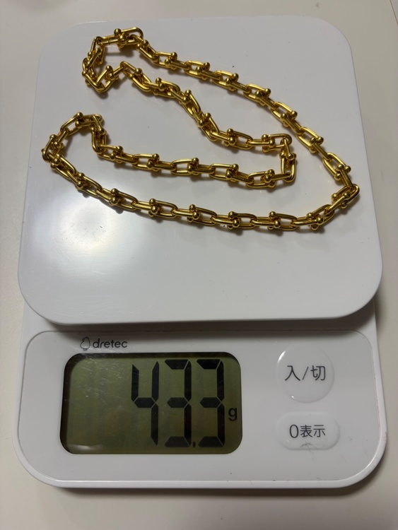 ティファニー　ハードウェア　スモール　ネックレス　イエローゴールド（金・貴金属）の商品画像 - 査定依頼日：2026年4月5日 - 最高査定価格：1,700,000円