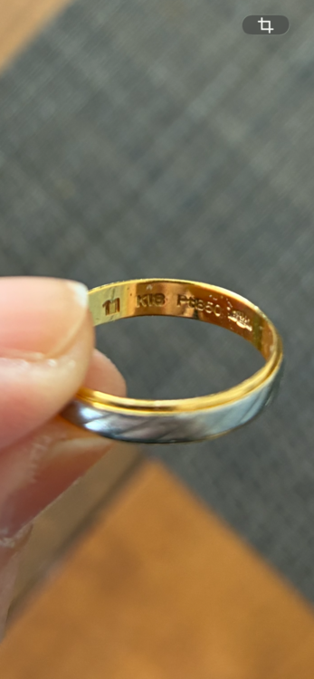 40年前の結婚指輪。当時流行っていたリングの内側が18Kで外側はプラチナ（金・貴金属）の商品画像 - 査定依頼日：2026年10月17日 - 最高査定価格：60,000円
