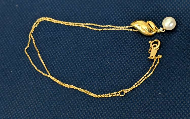 タサキ K18  真珠 ダイヤモンドネックレス YG パールダイヤモンド （金・貴金属）の商品画像 - 査定依頼日：2023年1月7日 - 最高査定価格：30,000円