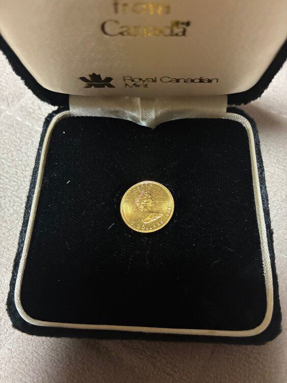 メープルリーフ金貨1/10オンス1986年（金・貴金属）の商品画像 - 査定依頼日：2025年5月21日 - 最高査定価格：50,000円