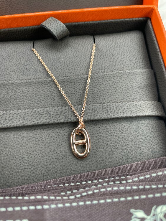 エルメス　シェーヌ・ダンクル ファランドールPM　ピンクゴールド（金・貴金属）の商品画像 - 査定依頼日：2024年4月8日 - 最高査定価格：150,000円