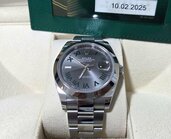 デイトジャスト41スムースオイスタースレートローマン（高級時計）の商品画像 - 査定依頼日：2026年3月23日 - 最高査定価格：2,000,000円