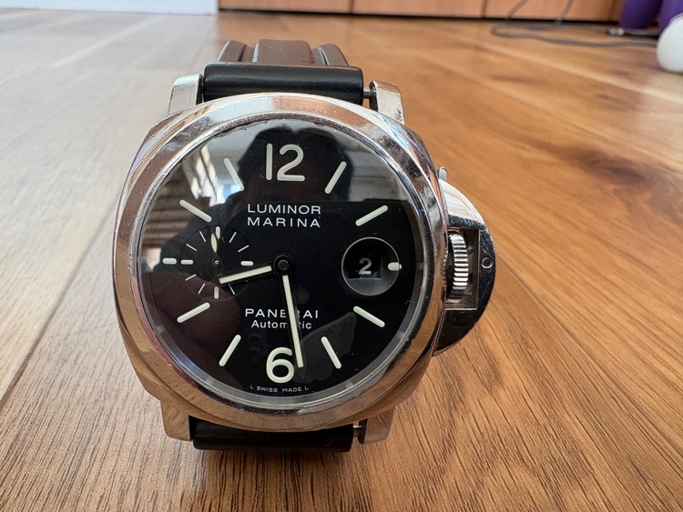 パネライ ルミノールマリーナ オートマティック（高級時計）の商品画像 - 査定依頼日：2026年2月2日 - 最高査定価格：480,000円