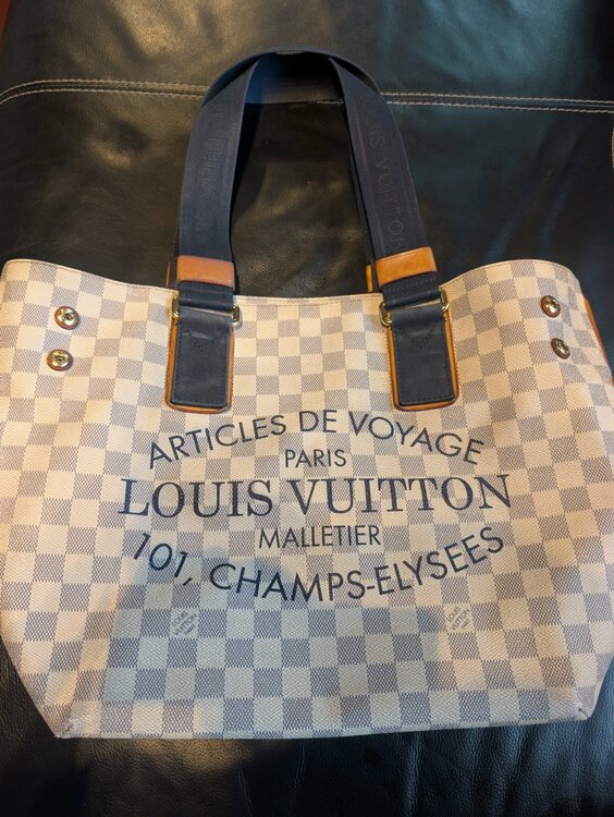 LOUIS VUITTON ルイ ヴィトン ダミエアズール プランソレイユ カバ（ブランド財布・小物）の商品画像 - 査定依頼日：2026年4月4日 - 最高査定価格：50,000円