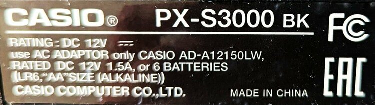 カシオプリビアpx-s3000（ピアノ・楽器・PA機材）の商品画像 - 査定依頼日：2026年5月8日 - 最高査定価格：5,000円