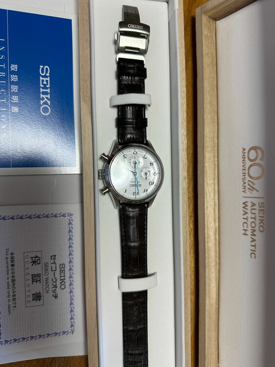 セイコープレサージュ 自動巻６０周年記念　クロノグラフ　SARK001（高級時計）の商品画像 - 査定依頼日：2025年8月23日 - 最高査定価格：50,000円