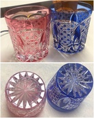 カガミクリスタル 江戸切子　伝統工芸　木村　秋男デザイン　ペアロックグラス（美術品・骨董品）の商品画像 - 査定依頼日：2026年7月15日 - 最高査定価格：3,000円