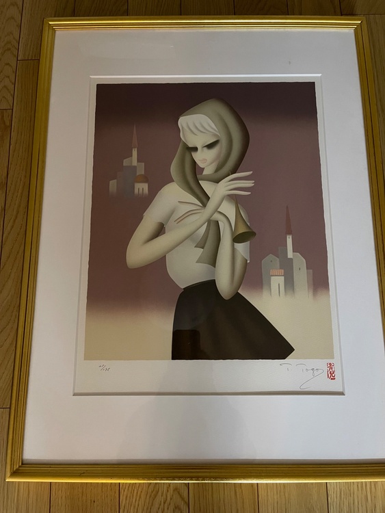 東郷青児リトグラフ、井田照一リトグラフ、昆虫標本2点（美術品・骨董品）の商品画像 - 査定依頼日：2025年12月15日 - 最高査定価格：15,000円