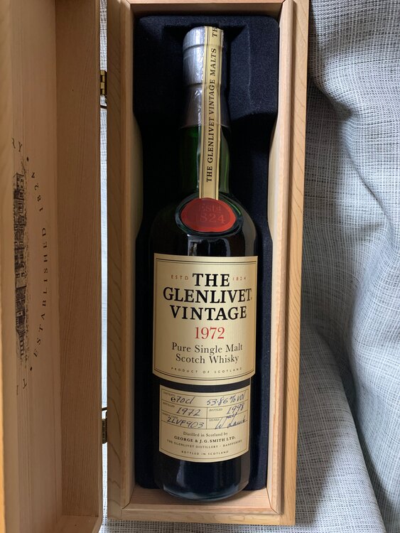 グランリベット1972年 瓶詰め1998年（お酒）の商品画像 - 査定依頼日：2025年4月2日 - 最高査定価格：90,000円