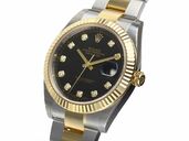 デイトジャスト 126333G [10Pダイヤ オイスターブレス ブラック（高級時計）の商品画像 - 査定依頼日：2026年1月12日 - 最高査定価格：3,010,000円