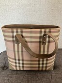 ピンクチェック　トートバック（ブランドバッグ）の商品画像 - 査定依頼日：2025年4月29日 - 最高査定価格：20,000円